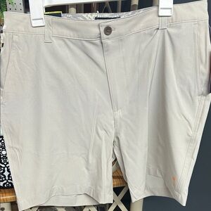 Margaritaville Tan Flat Front Men Shorts